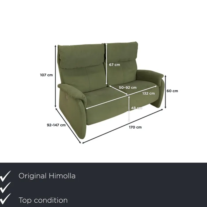 Pamono Cumuly Fabric Two-Seater Sofa from Himolla New