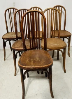 Pamono Curved Wooden Chairs, Set of 6 Best