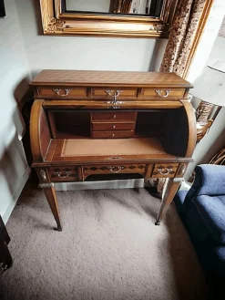 Pamono Cylinder Secretaire with Bronze Inlays and Friezes Clearance