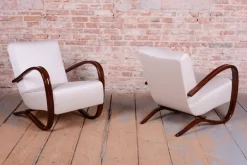 Pamono Czech Art Deco Armchairs attributed to J. Halabala for Up Závody, 1930s, Set of 2 Hot