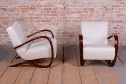 Pamono Czech Art Deco Armchairs attributed to J. Halabala for Up Závody, 1930s, Set of 2 Hot