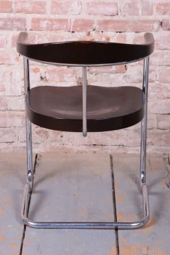 Pamono Czech Bauhaus Beech Armchair attributed to Ladislav Žák for H. Gottwald, 1930s