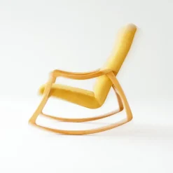 Pamono Czech Rocking Chair attributed to Ton, 1960s