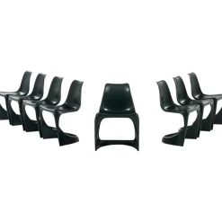 Pamono Danish A-Line 290 Dining or Outdoor Chairs by Steen Ostergaard for Cado, 1966, Set of 8 Clearance