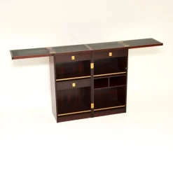 Pamono Danish Captain's Bar attributed to Reno Wahl Iversen for Dyrlund, 1960s Outlet