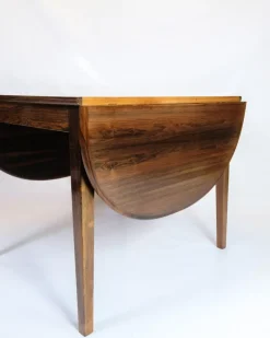 Pamono Danish Dining Table with Flaps in Rosewood, 1960s