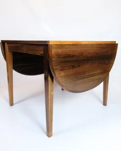 Pamono Danish Dining Table with Flaps in Rosewood, 1960s