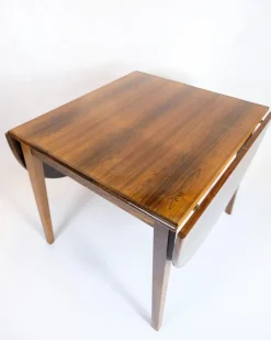 Pamono Danish Dining Table with Flaps in Rosewood, 1960s