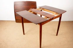 Pamono Danish Extendable and Reversible Table in Rosewood and Felt by Carlo Jensen for Hundevad & Co., 1960s Sale