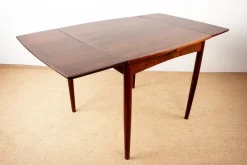 Pamono Danish Extendable and Reversible Table in Rosewood and Felt by Carlo Jensen for Hundevad & Co., 1960s Sale