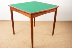 Pamono Danish Extendable and Reversible Table in Rosewood and Felt by Carlo Jensen for Hundevad & Co., 1960s Sale