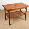 Pamono Danish Extendable Two-Tier Teak Serving Trolley by Kurt Ostervig for Jason Mobler, 1960 Sale