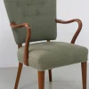 Pamono Danish Green Armchair by Alfred Christensen for Slagelse Møbelværk, 1940s Outlet