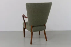 Pamono Danish Green Armchair by Alfred Christensen for Slagelse Møbelværk, 1940s Outlet