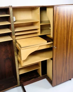 Pamono Danish Hideaway Desk Secretary in Rosewood, 1960s Discount