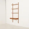 Pamono Danish Home Office Shelving Unit with Desk by Poul Cadovius, 1970s Outlet