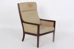 Pamono Danish Mahogany Armchair by Ole Wanscher for Poul Jeppesens Møbelfabrik, 1960s Online