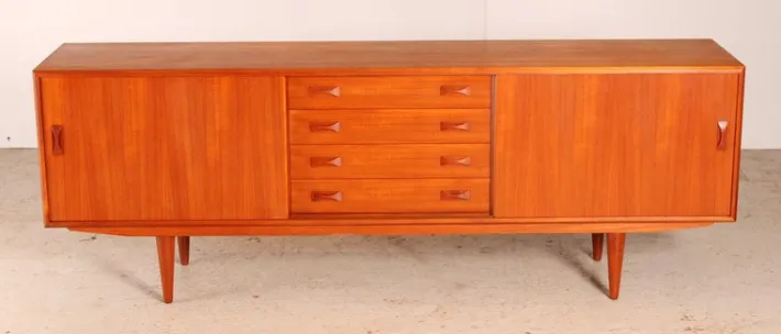 Pamono Danish Mid-Century Teak Sideboard from Clausen& Son, 1960s Clearance