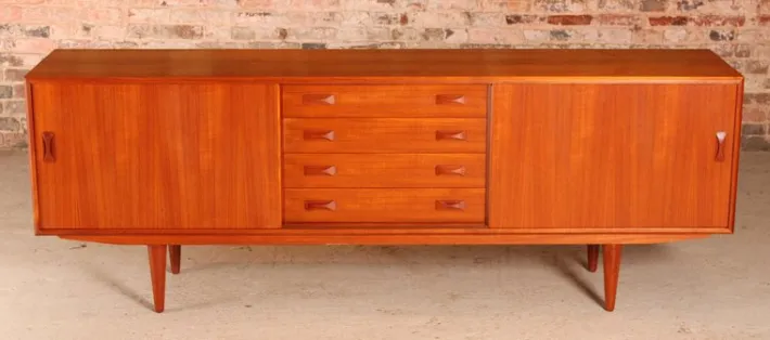 Pamono Danish Mid-Century Teak Sideboard from Clausen& Son, 1960s Clearance