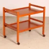 Pamono Danish Mid-Century 2-Tier Teak Trolley on Casters, 1970s Hot