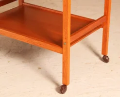 Pamono Danish Mid-Century 2-Tier Teak Trolley on Casters, 1970s Hot
