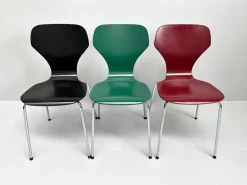 Pamono Danish Modern Chairs from Phoenix, Denmark, 1990s, Set of 3 New