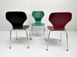 Pamono Danish Modern Chairs from Phoenix, Denmark, 1990s, Set of 3 New