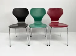 Pamono Danish Modern Chairs from Phoenix, Denmark, 1990s, Set of 3 New