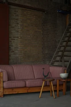 Pamono Danish Modern 3-Seater Sofa in Pomeranian Pine and Wool by Christian IV, 1970s Sale