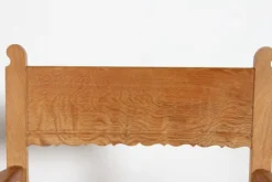 Pamono Danish Oak and Sheepskin Kurul Chairs by Henning Kjærnulf for EG Møbler, 1970s, Set of 4