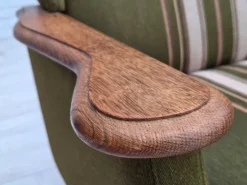 Pamono Danish Oak and Wool 3-Seater Sofa, 1970s Sale