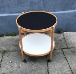 Pamono Danish Oak Trolley by Hans Bølling for Torben Ørskov, 1960s Clearance