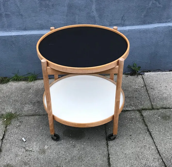 Pamono Danish Oak Trolley by Hans Bølling for Torben Ørskov, 1960s Clearance