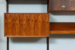 Pamono Danish Royal System Two-Bay Wall System in Rosewood by Poul Cadovius Hot