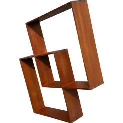 Pamono Danish Sculptural Teak Shelf, 1968 Sale
