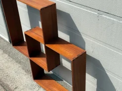 Pamono Danish Sculptural Teak Shelf, 1968 Sale