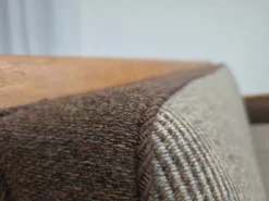 Pamono Danish 3-Seater Sofa in Wool and Carved Oak, 1950s New