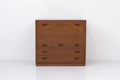 Pamono Danish Secretary Cabinet in Teak by Hvidt and Mølgaard-Nielsen for Søborg Møbelfabrik, 1960s Outlet