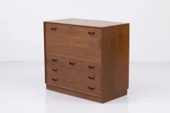 Pamono Danish Secretary Cabinet in Teak by Hvidt and Mølgaard-Nielsen for Søborg Møbelfabrik, 1960s Outlet