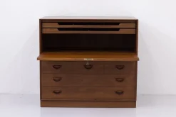 Pamono Danish Secretary Cabinet in Teak by Hvidt and Mølgaard-Nielsen for Søborg Møbelfabrik, 1960s Outlet