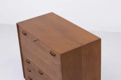 Pamono Danish Secretary Cabinet in Teak by Hvidt and Mølgaard-Nielsen for Søborg Møbelfabrik, 1960s Outlet