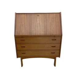 Pamono Danish Secretary in Teak by Bernhard Pedersen & Søn Hot
