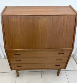 Pamono Danish Secretary in Teak by Bernhard Pedersen & Søn Hot