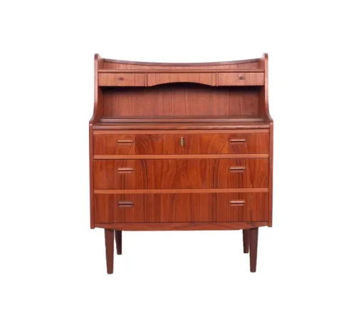 Pamono Danish Secretary in Teak with Pull Out Mirror and Desk, 1960s Clearance