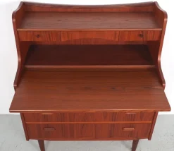 Pamono Danish Secretary in Teak with Pull Out Mirror and Desk, 1960s Clearance