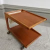 Pamono Danish Serving Trolley in Teak from Sika Møbler, 1960s Outlet