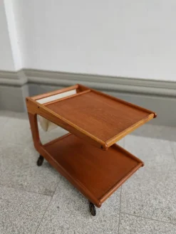 Pamono Danish Serving Trolley in Teak from Sika Møbler, 1960s Outlet