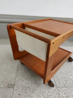 Pamono Danish Serving Trolley in Teak from Sika Møbler, 1960s Outlet