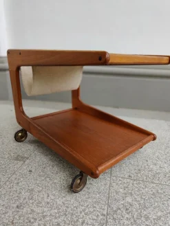 Pamono Danish Serving Trolley in Teak from Sika Møbler, 1960s Outlet