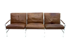 Pamono Danish Sofa FK 6720 by Preben Fabricius & Jørgen Kastholm for Kill International, 1967 New